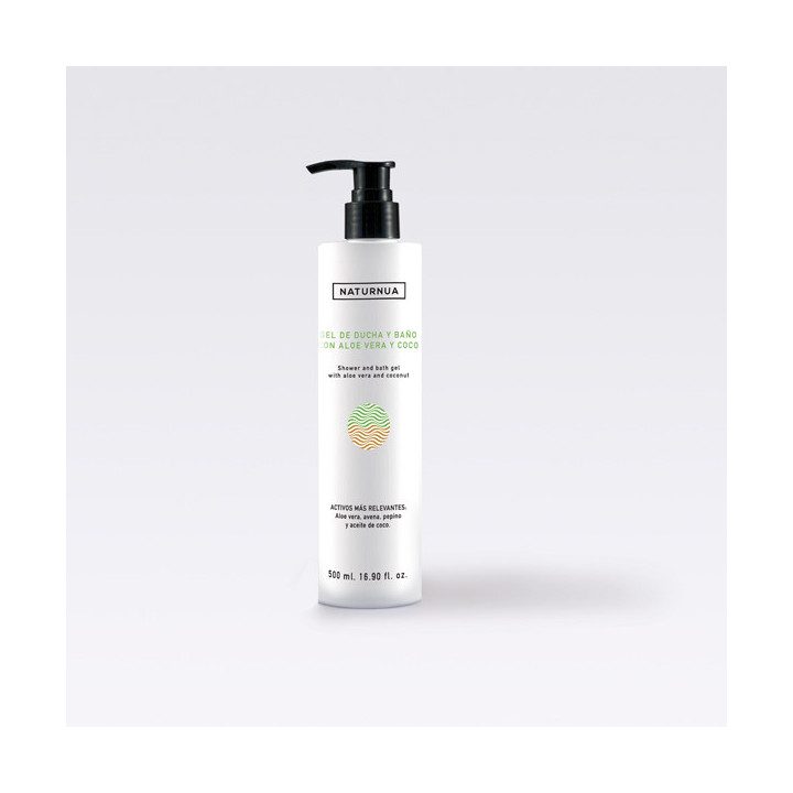 Gel ducha y baño con coco y aloe vera Naturunua 0411