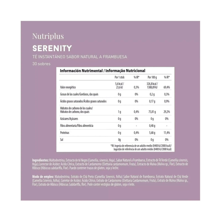 Infusión de té Serenity Frambuesa Farmasi 1000764