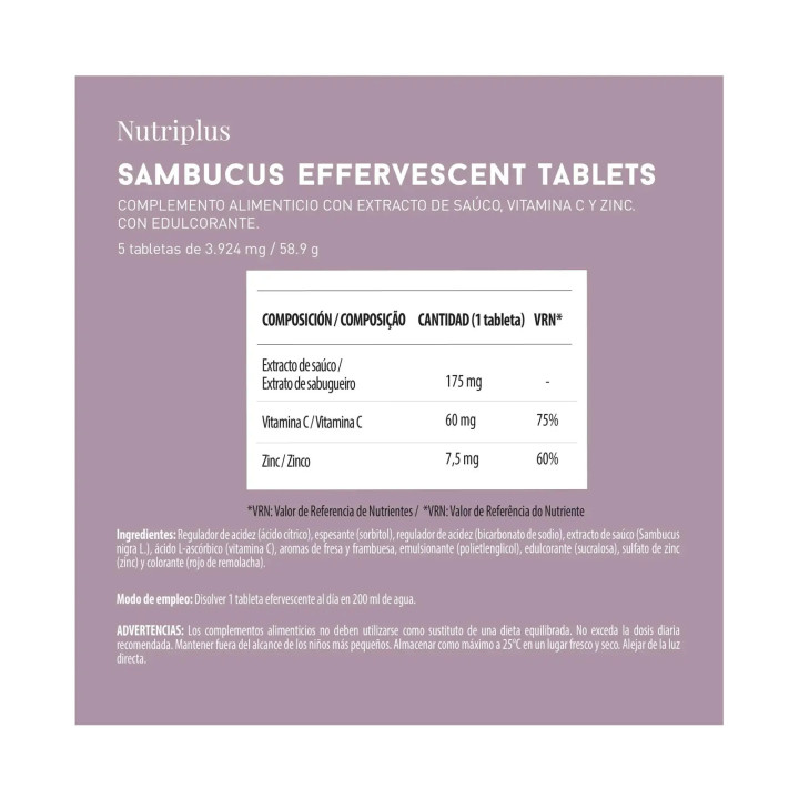 Sambucus Efervescente Nutriplus 1002118