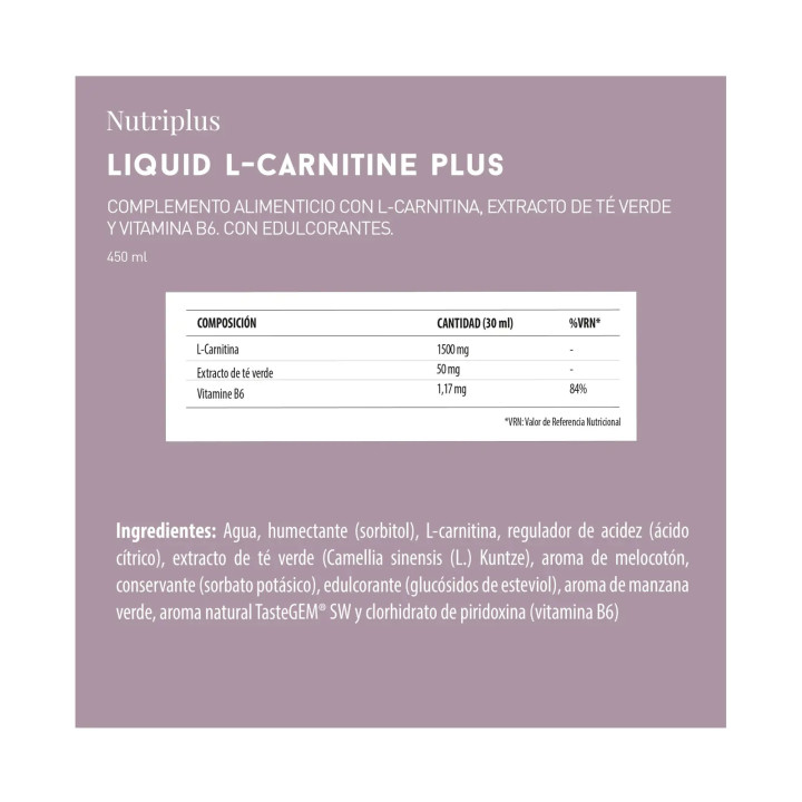 L-Carnitine Apple & Peach Nutriplus 1002501