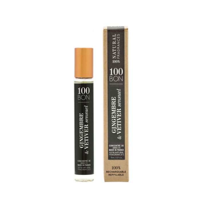 100 Bon Ginger Vetiver Sensual Eau De Parfum 15ml Unisex Spray